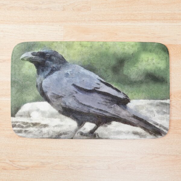 Item preview, Crows Everywhere Are Equally Black Watercolor Art designed and sold by taiche.