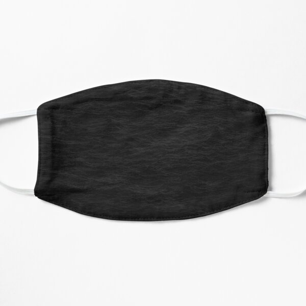 Plain black texture men's Flat Mask