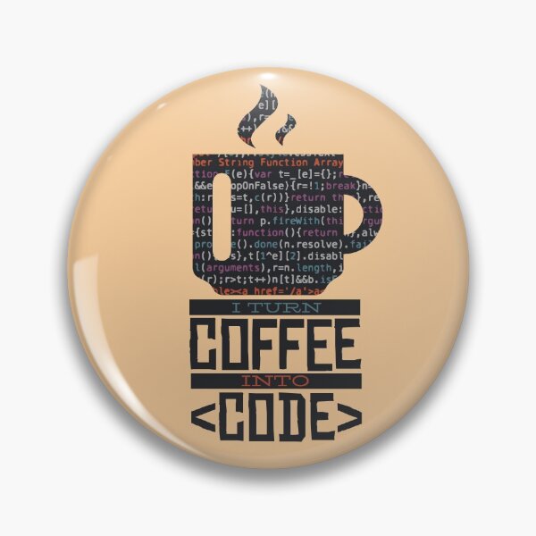 Item preview, Programmer design with quote " I turn coffee into code" designed and sold by FFelder.