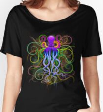 Octopus Psychedelic Luminescence Women's Relaxed Fit T-Shirt