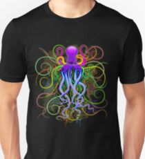 Octopus Psychedelic Luminescence Unisex T-Shirt