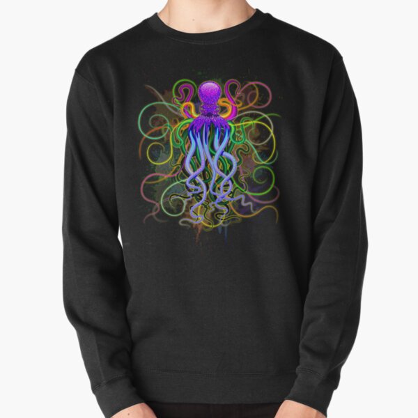 Octopus Psychedelic Luminescence Pullover Sweatshirt