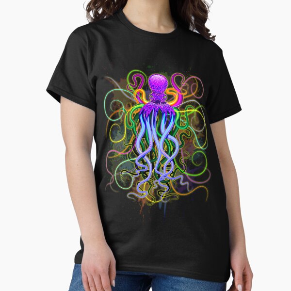 Artikel-Vorschau von Oktopus psychedelische Lumineszenz, designt und verkauft von BluedarkArt.