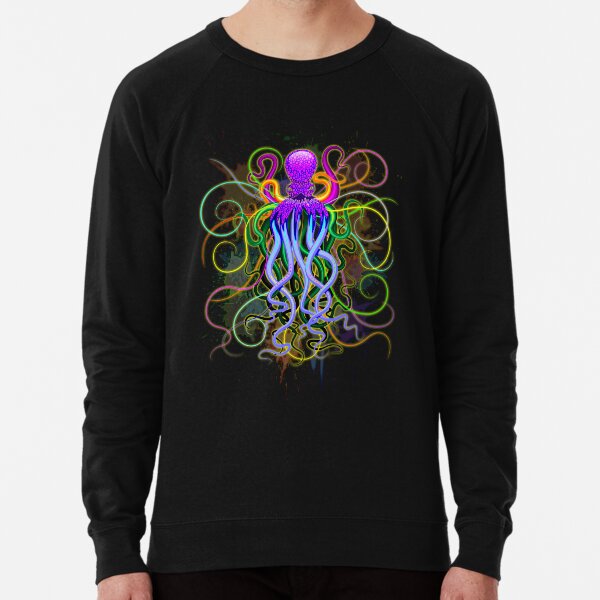 Octopus Psychedelic Luminescence Lightweight Sweatshirt