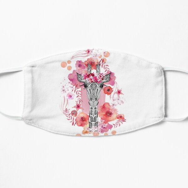 FLOWER GIRAFFE Flat Mask