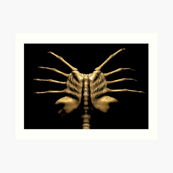 Face Hugger face Mask Art Print