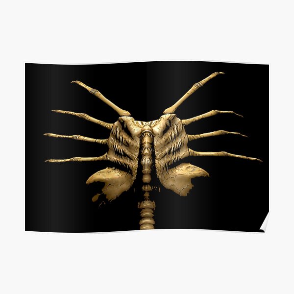 Face Hugger face Mask Poster