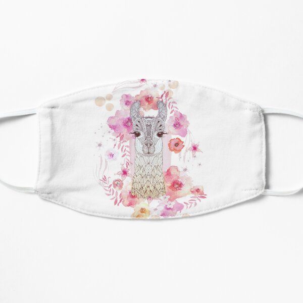 ALPACA BABY & FLOWERS Flat Mask