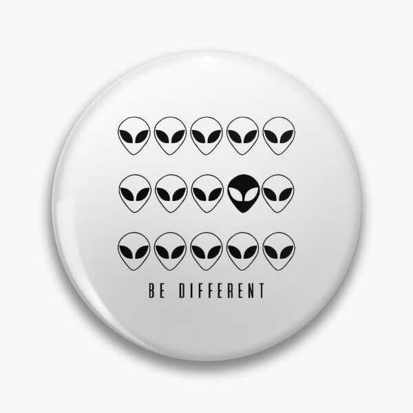 Item preview, BE DIFFERENT - ALIEN (black) designed and sold by eileendiaries.