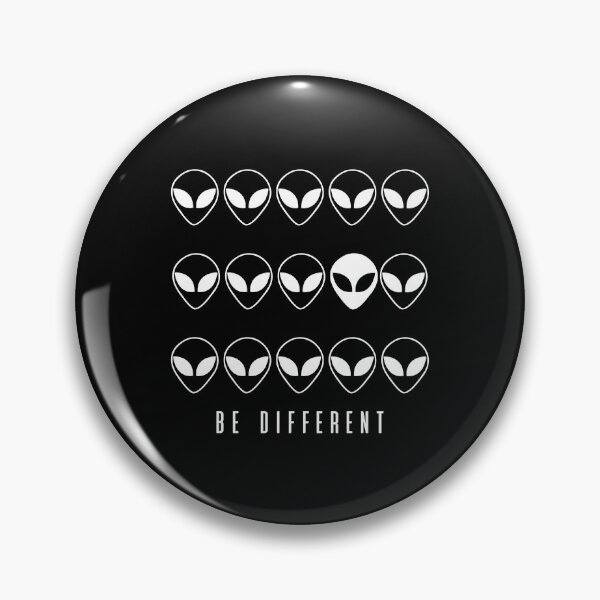 Item preview, BE DIFFERENT - ALIEN (white) designed and sold by eileendiaries.