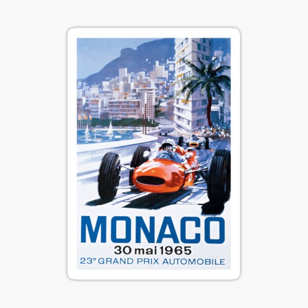Monaco F1 Classic 1965 Pegatina