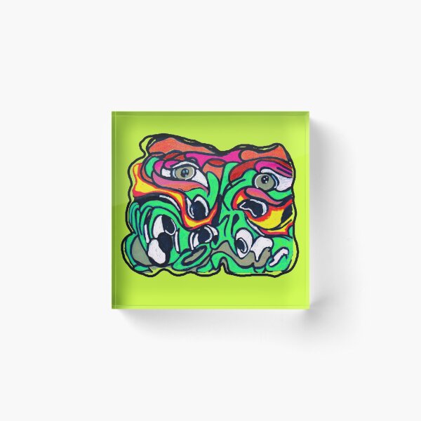Monster Face 2 Acrylic Block