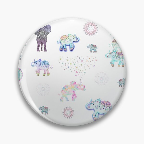 Item preview, LUCKY  ELEPHANTS & MANDALA STICKER SET XXL designed and sold by SunlightStudios.