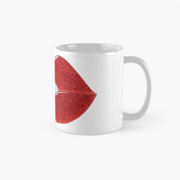 Item preview, Red lips with lipstick glitter designed and sold by PhotoPrintON.