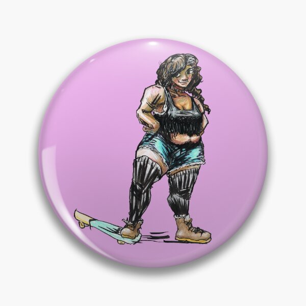 Item preview, Radical Retro Skater Girl designed and sold by cattun.
