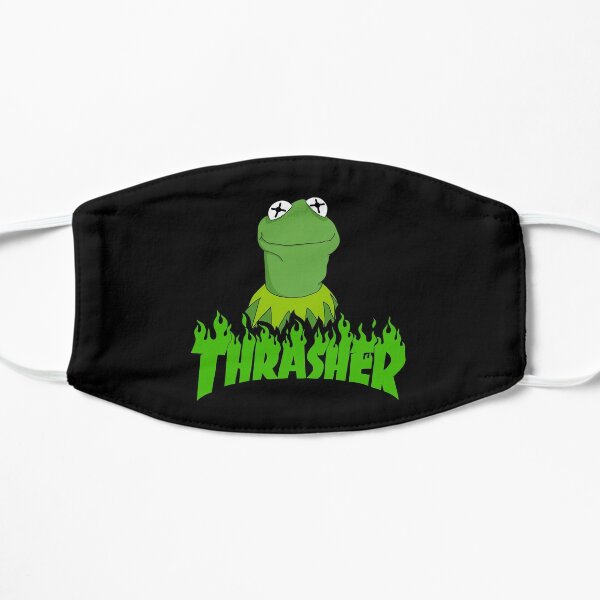 sk8r kermit Flat Mask