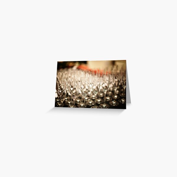 Champagne Glasses Greeting Card
