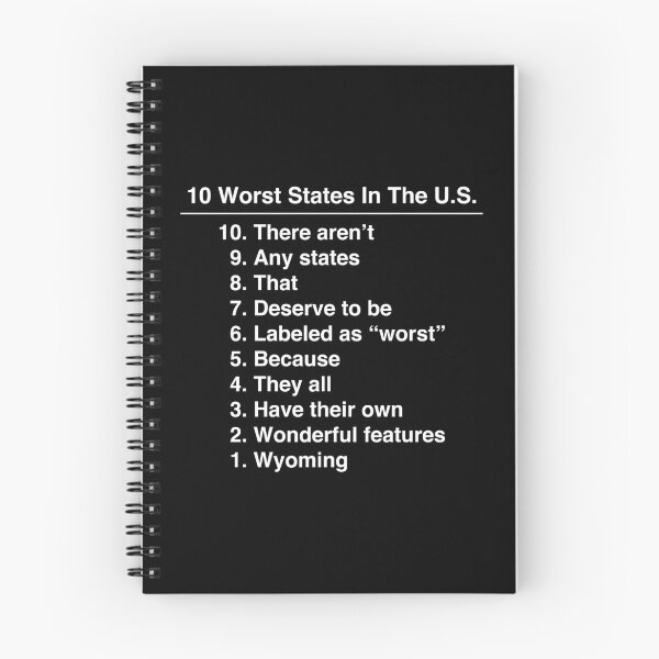 Item preview, Wyoming Is The Worst State Ever Funny print designed and sold by jakehughes2015.