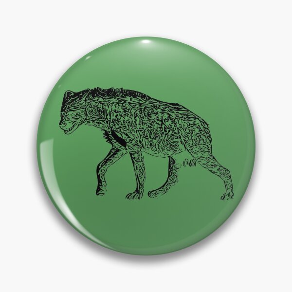 Item preview,  Spotted Hyena Black Print  designed and sold by designsasstultd.