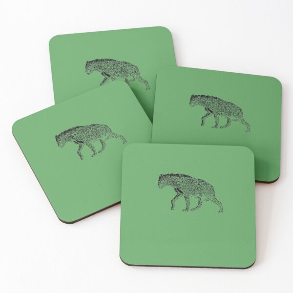 Item preview,  Spotted Hyena Black Print  designed and sold by designsasstultd.