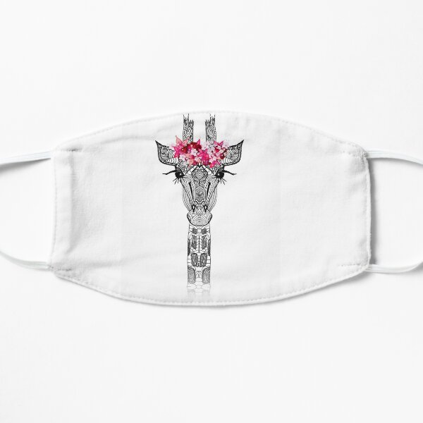 FLOWER GIRL GIRAFFE Flat Mask
