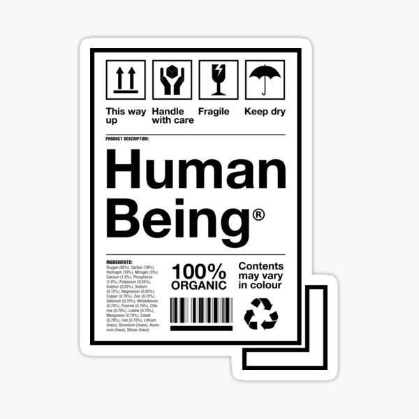 being human sticker for bike