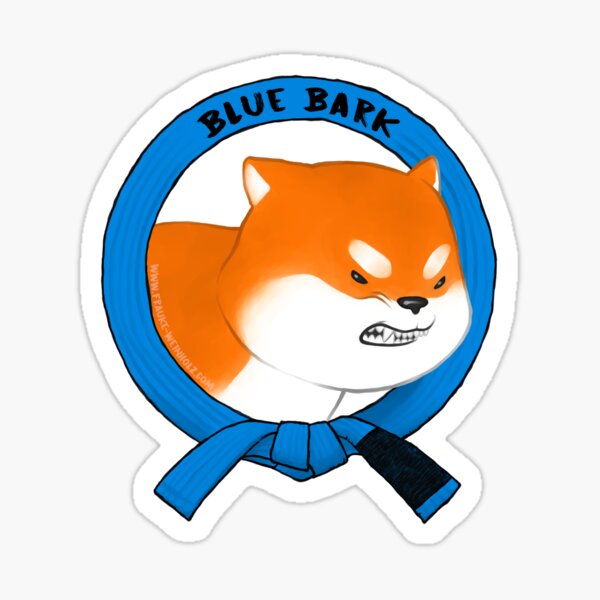 Blue Bark Sticker
