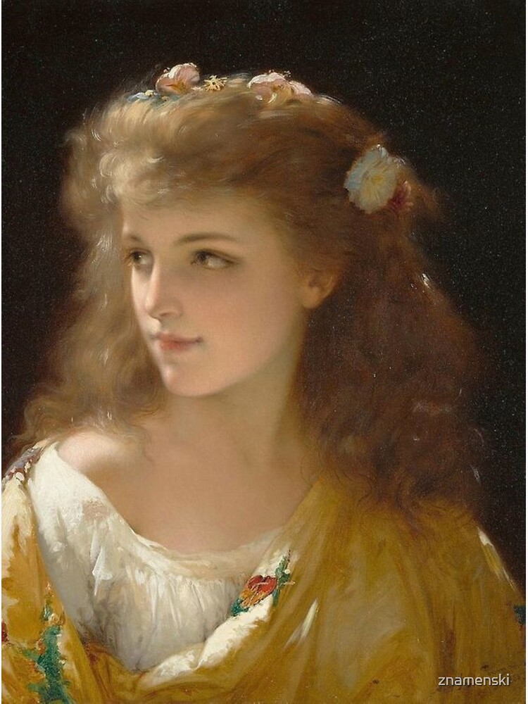 Portrait of a Young Woman Pierre Olivier Joseph Coomans by znamenski