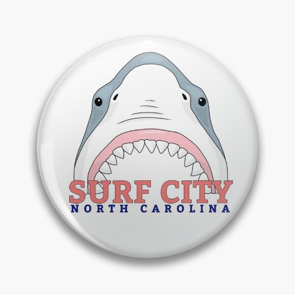 Item preview, surf city shark head designed and sold by cool stickerz.