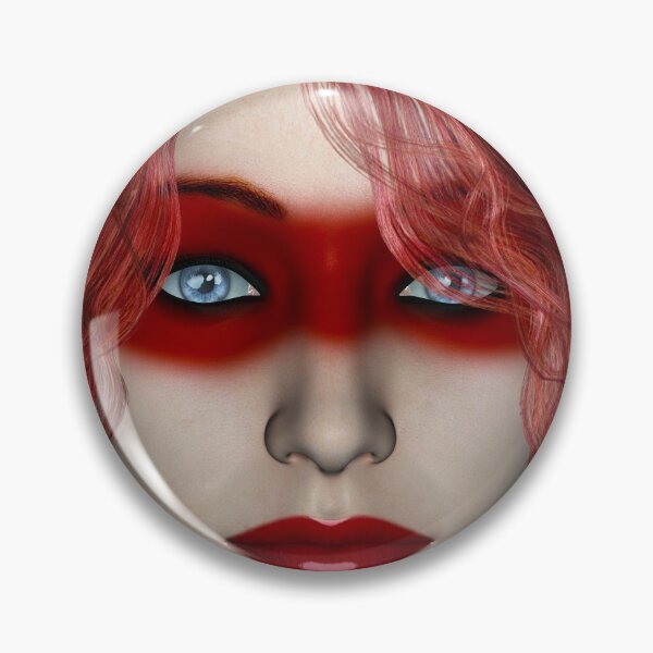 Item preview, Red Makeup Fashion Female Portrait designed and sold by BareBeauty.