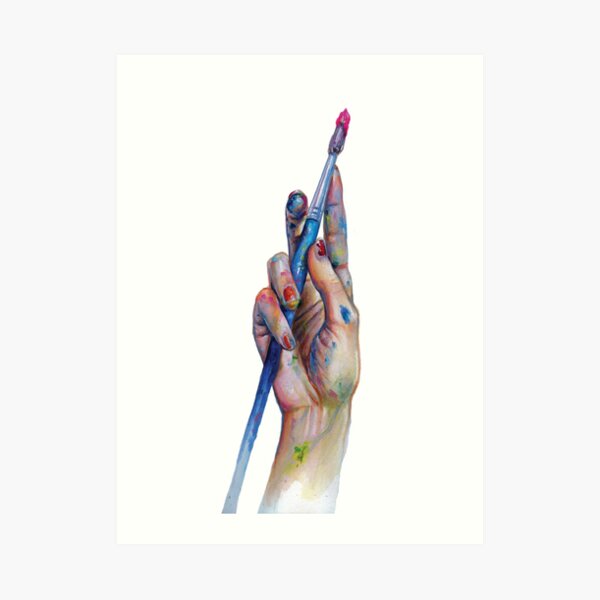 Painter's Hand Art Print