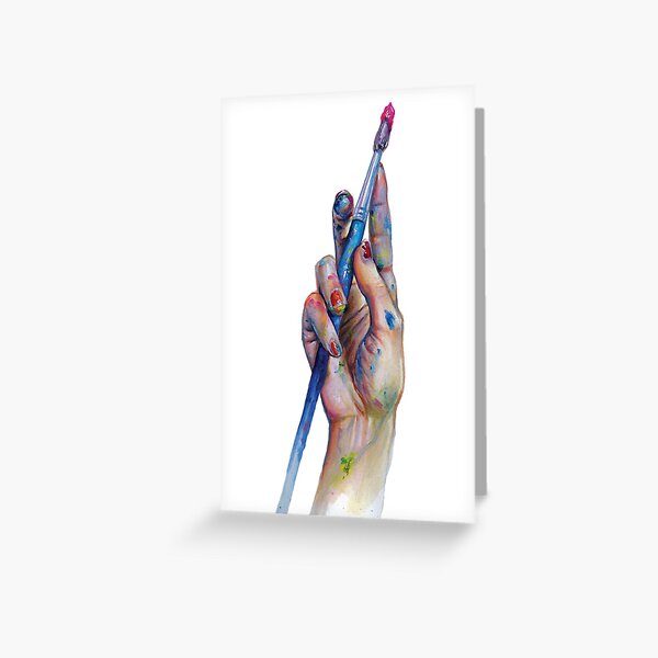 Painter's Hand Greeting Card