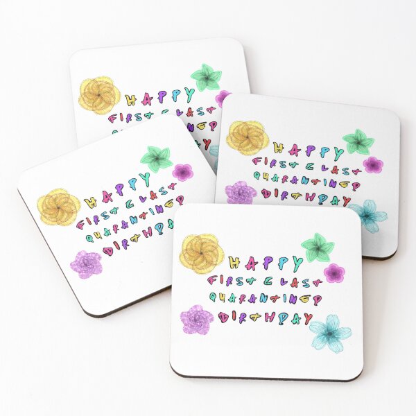 Item preview, Colorful Happy First and Last Quarantined Birthday designed and sold by SketchyDuette.