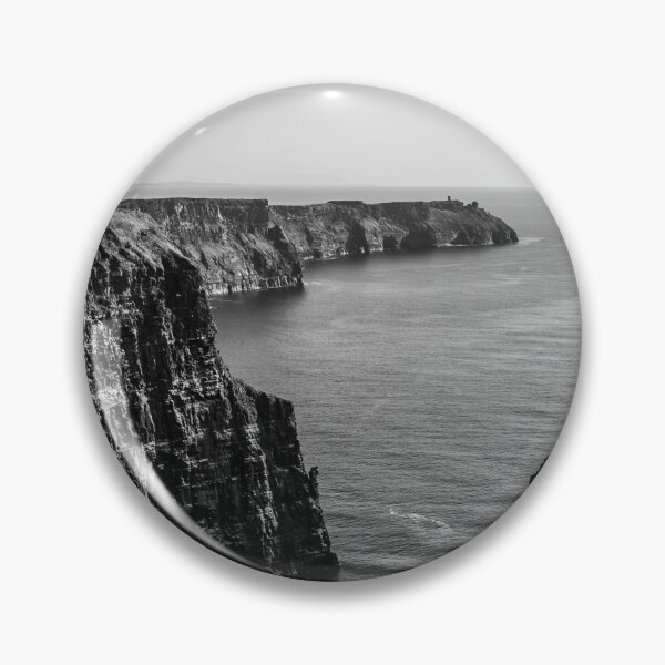 Item preview, Cliffs of Moher Panorama BW – Ireland designed and sold by lesslinear.