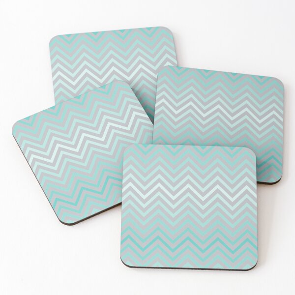 Item preview, Teal Gradient Chevron Pattern on a Grey Background. designed and sold by cgroenewald.