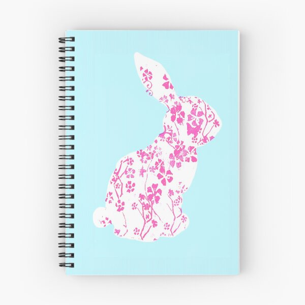 Artikelvorschau, Rosa und blauer Hase entworfen und verkauft von Katapillar.