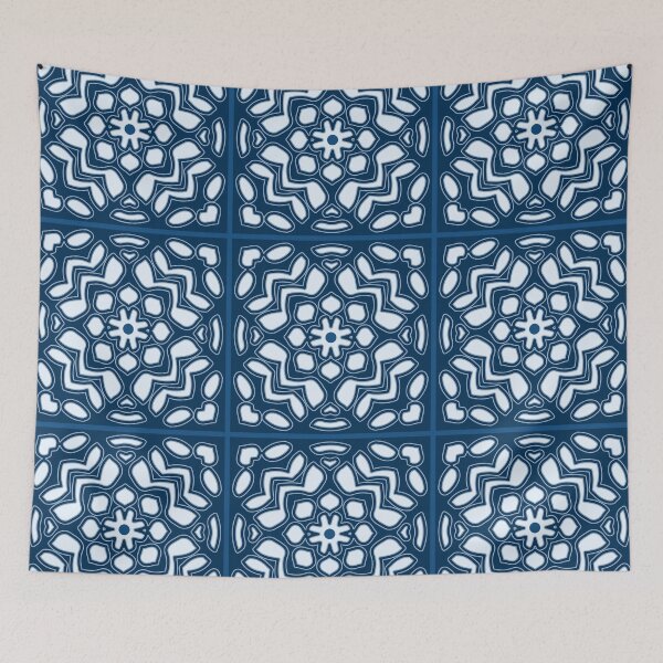 Item preview, Classic Blue Tiles designed and sold by Annette Chabidon Studio.