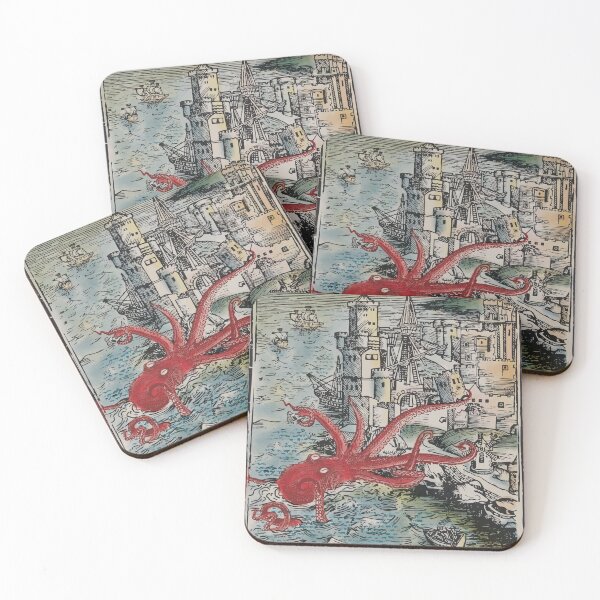 Item preview, The octopus attacks the town designed and sold by Fairytale of DC.