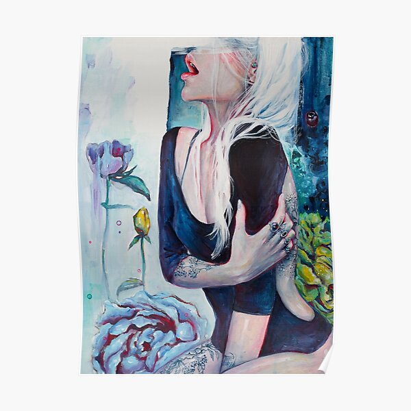 In Her Garden Poster
