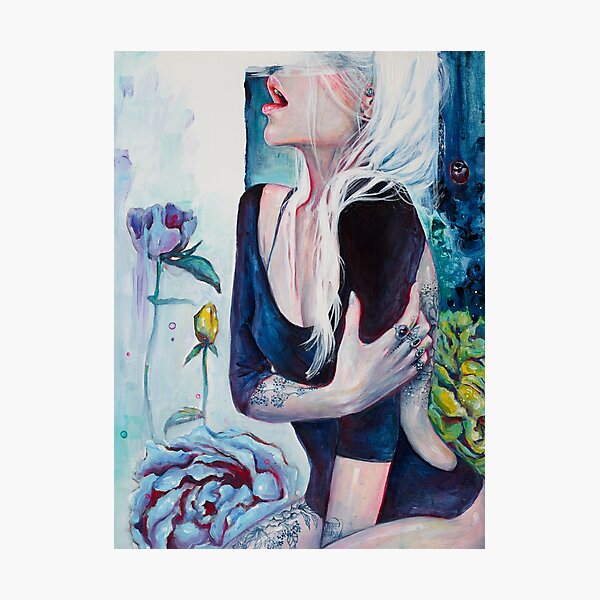 In Her Garden Photographic Print
