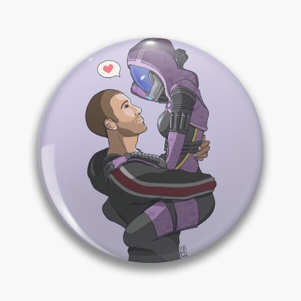 Item preview, Shepard lifting Tali in romantic embrace designed and sold by joshatki.
