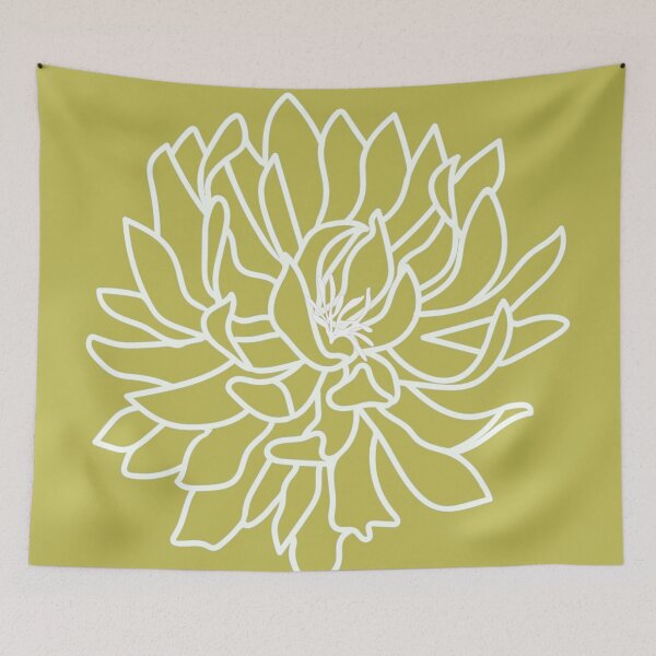 Item preview, Chrysanthemum One-green designed and sold by Annette Chabidon Studio.