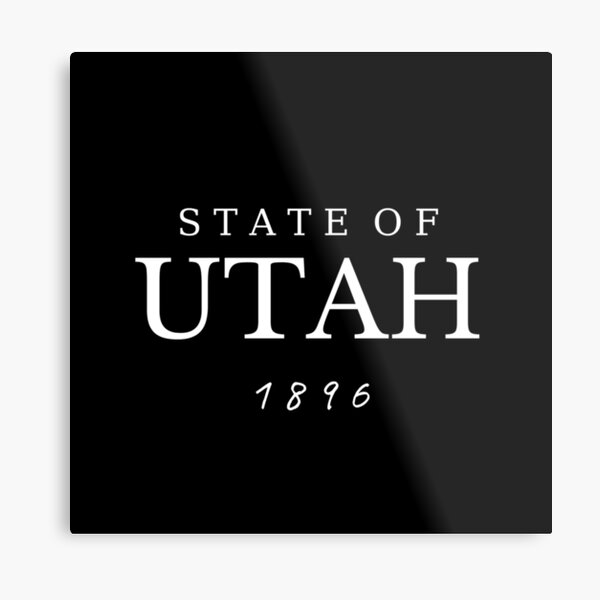 The State of Utah 1896 Metal Print
