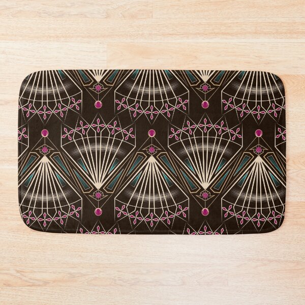 Item preview, Seamless art deco modern pattern graphic ornament. Abstract stylish background, repeating texture with stylized elements designed and sold by fuzzyfox.