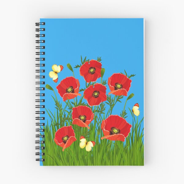 Item preview, Poppies and Butterflies designed and sold by chuckirina.