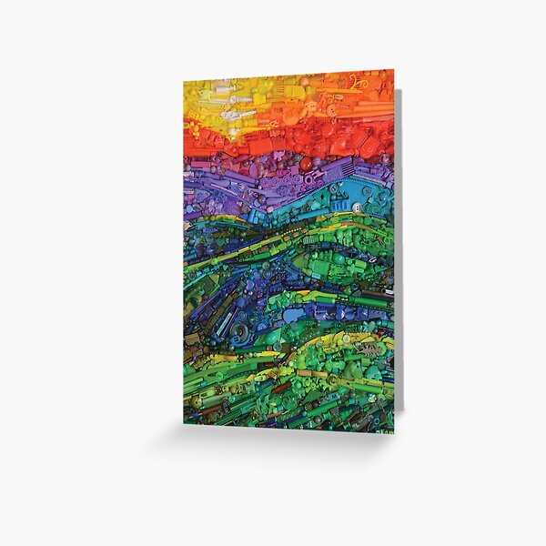 Abstract Hills Greeting Card