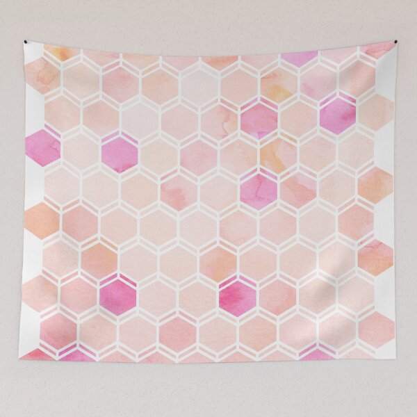 Item preview, HONEYCOMB HEXAGON CORAL designed and sold by SunlightStudios.