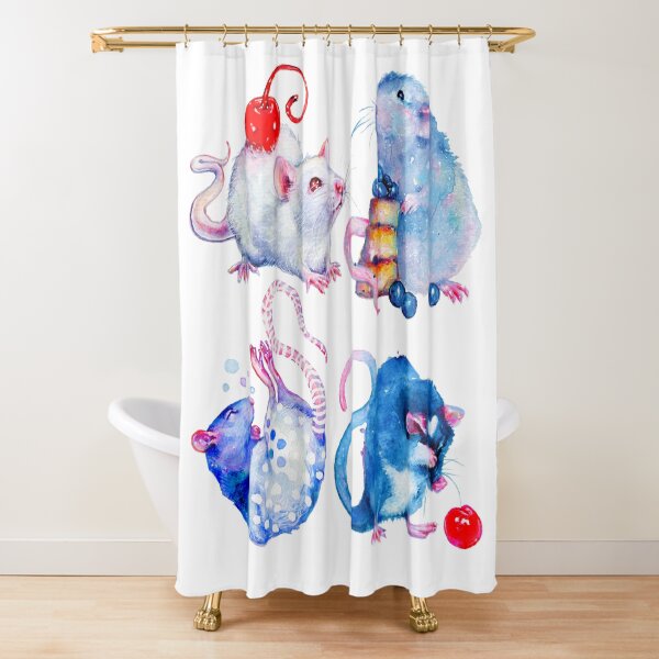 Sweet Rats Shower Curtain
