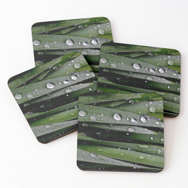 Item preview, Raindrops on leaves designed and sold by chrispricephoto.