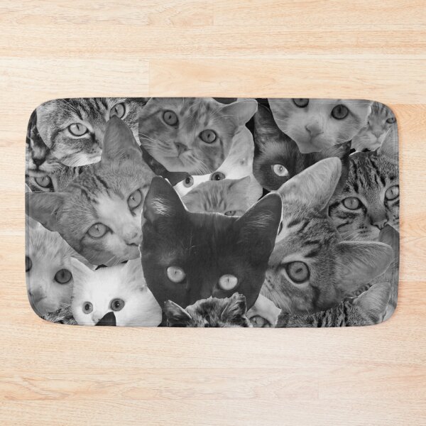 Item preview, BW Cat Collage designed and sold by spookydooky.
